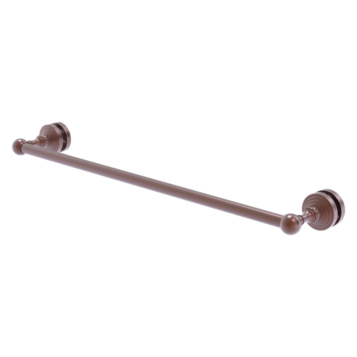 Allied Brass WP-41-SM-24-CA Waverly Place 24" Antique Copper Shower Door Towel Bar