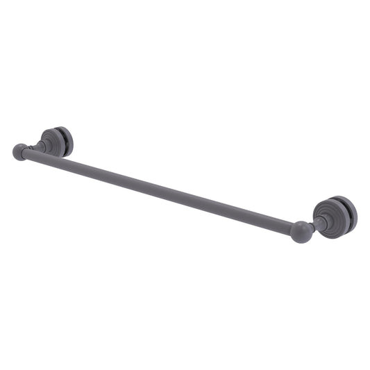 Allied Brass WP-41-SM-24-GYM Waverly Place 24" Matte Gray Shower Door Towel Bar
