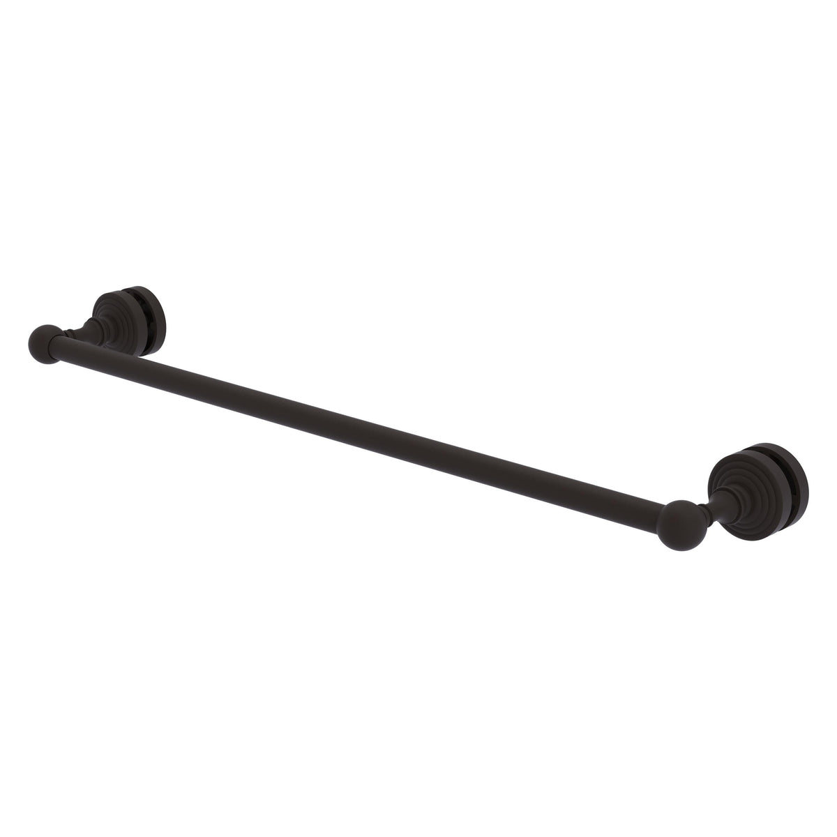 Allied Brass WP-41-SM-24-ORB Waverly Place 24" Oil Rubbed Bronze Shower Door Towel Bar