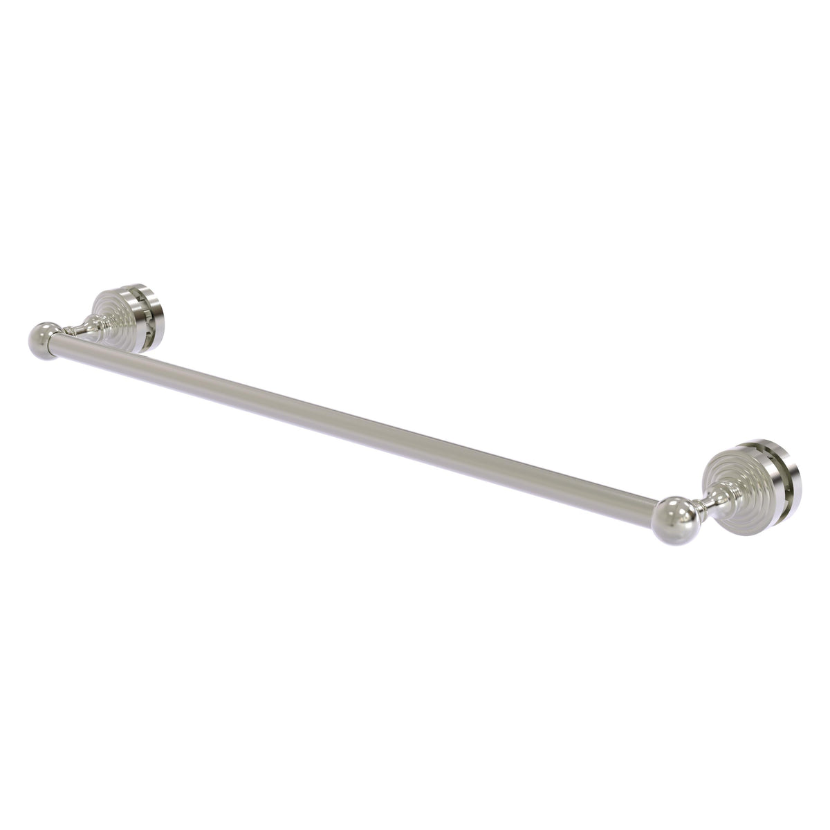 Allied Brass WP-41-SM-24-SN Waverly Place 24" Satin Nickel Shower Door Towel Bar