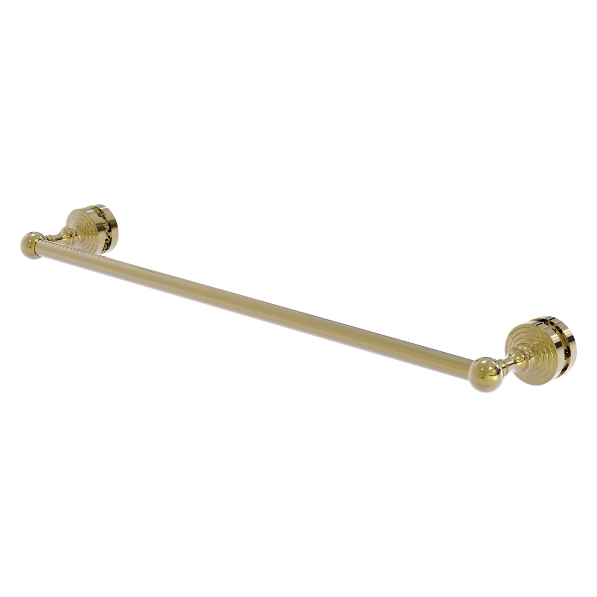 Allied Brass WP-41-SM-24-UNL Waverly Place 24" Unlacquered Brass Shower Door Towel Bar