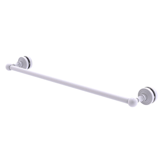 Allied Brass WP-41-SM-24-WHM Waverly Place 24" Matte White Shower Door Towel Bar