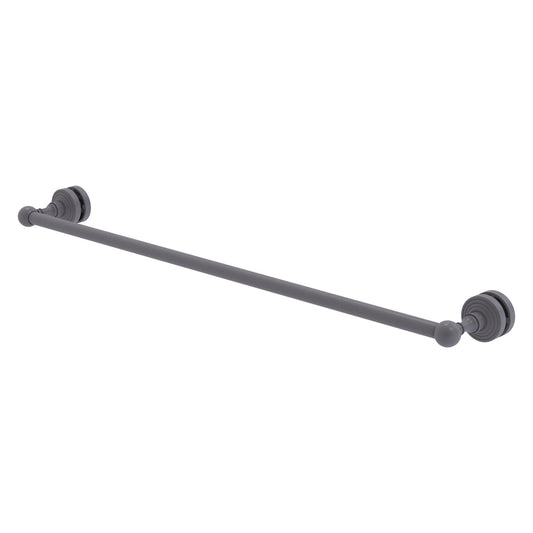 Allied Brass WP-41-SM-30-GYM Waverly Place 30" Matte Gray Shower Door Towel Bar