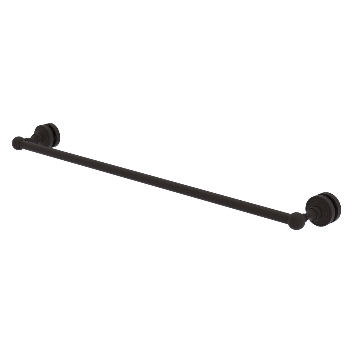 Allied Brass WP-41-SM-30-ORB Waverly Place 30" Oil Rubbed Bronze Shower Door Towel Bar