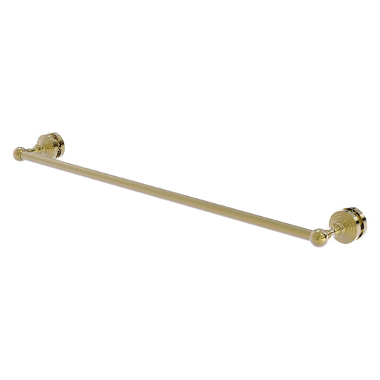 Allied Brass WP-41-SM-30-UNL Waverly Place 30" Unlacquered Brass Shower Door Towel Bar