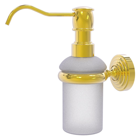 Allied Brass WP-60-PB Waverly Place Polished Brass Wall-Mounted Soap Dispenser