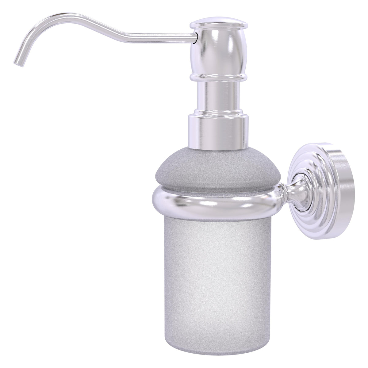 Allied Brass WP-60-SCH Waverly Place Satin Chrome Wall-Mounted Soap Dispenser