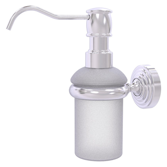 Allied Brass WP-60-SCH Waverly Place Satin Chrome Wall-Mounted Soap Dispenser