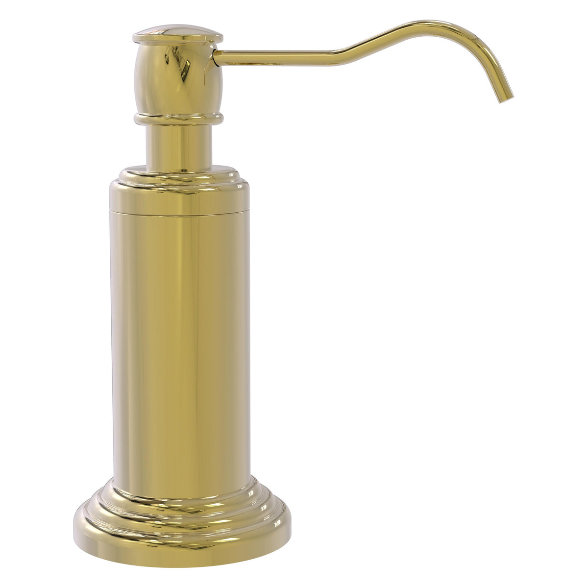 Allied Brass WP-61-UNL Waverly Place Unlacquered Brass Soap Dispenser
