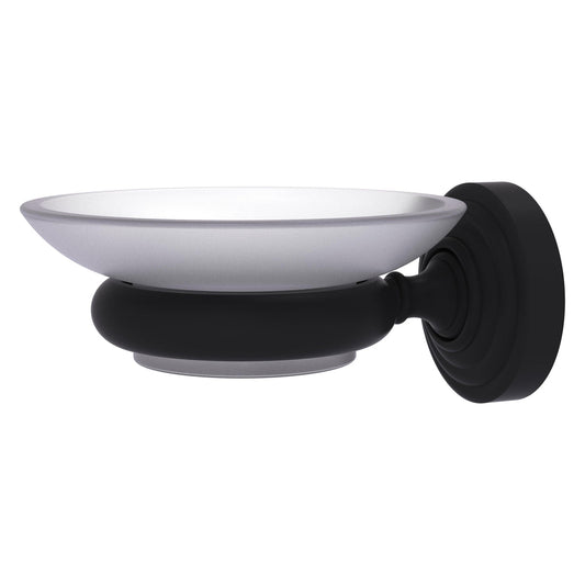 Allied Brass WP-62-BKM Waverly Place Matte Black Wall-Mounted Soap Dish