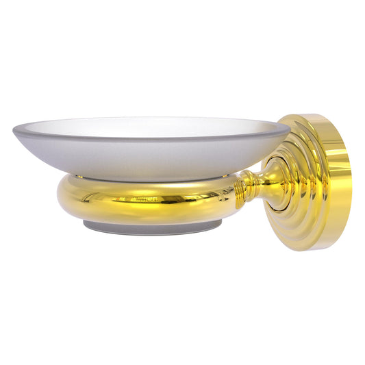 Allied Brass WP-62-PB Waverly Place Polished Brass Wall-Mounted Soap Dish