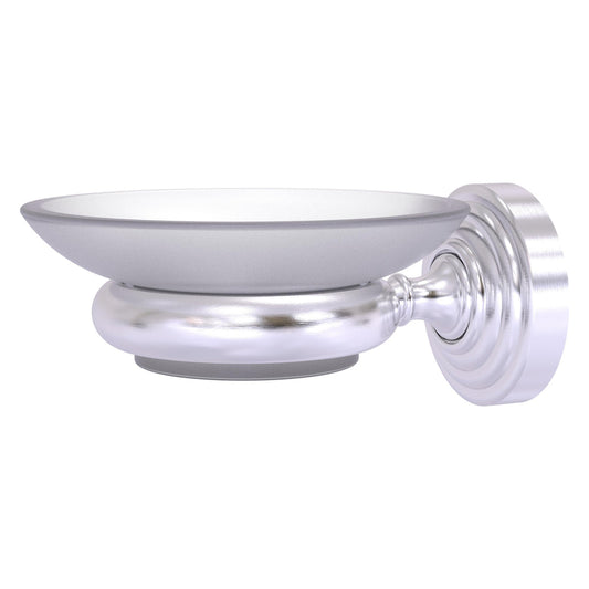 Allied Brass WP-62-SCH Waverly Place Satin Chrome Wall-Mounted Soap Dish