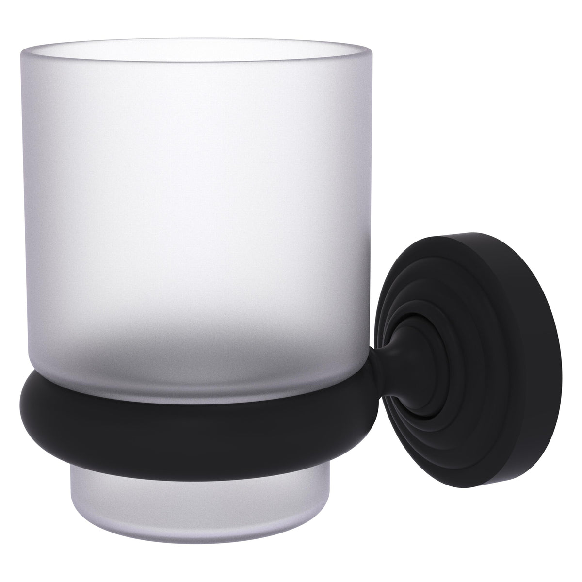 Allied Brass WP-66-BKM Waverly Place Matte Black Wall-Mounted Tumbler Holder