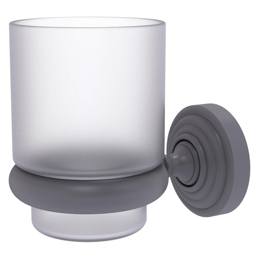 Allied Brass WP-66-GYM Waverly Place Matte Gray Wall-Mounted Tumbler Holder