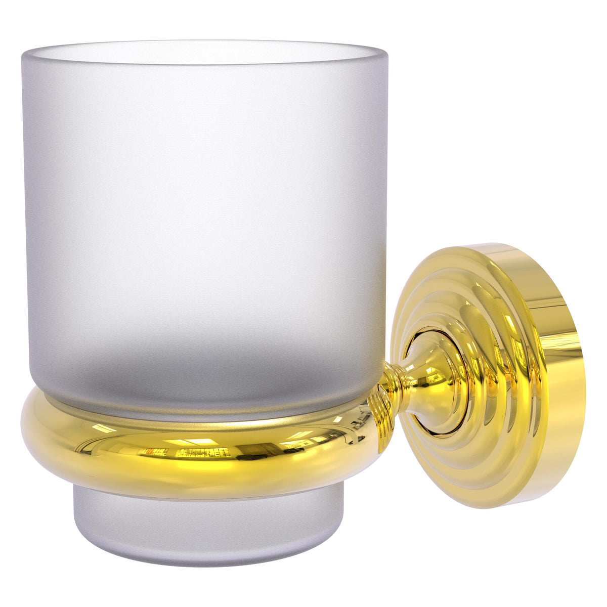 Allied Brass WP-66-PB Waverly Place Polished Brass Wall-Mounted Tumbler Holder