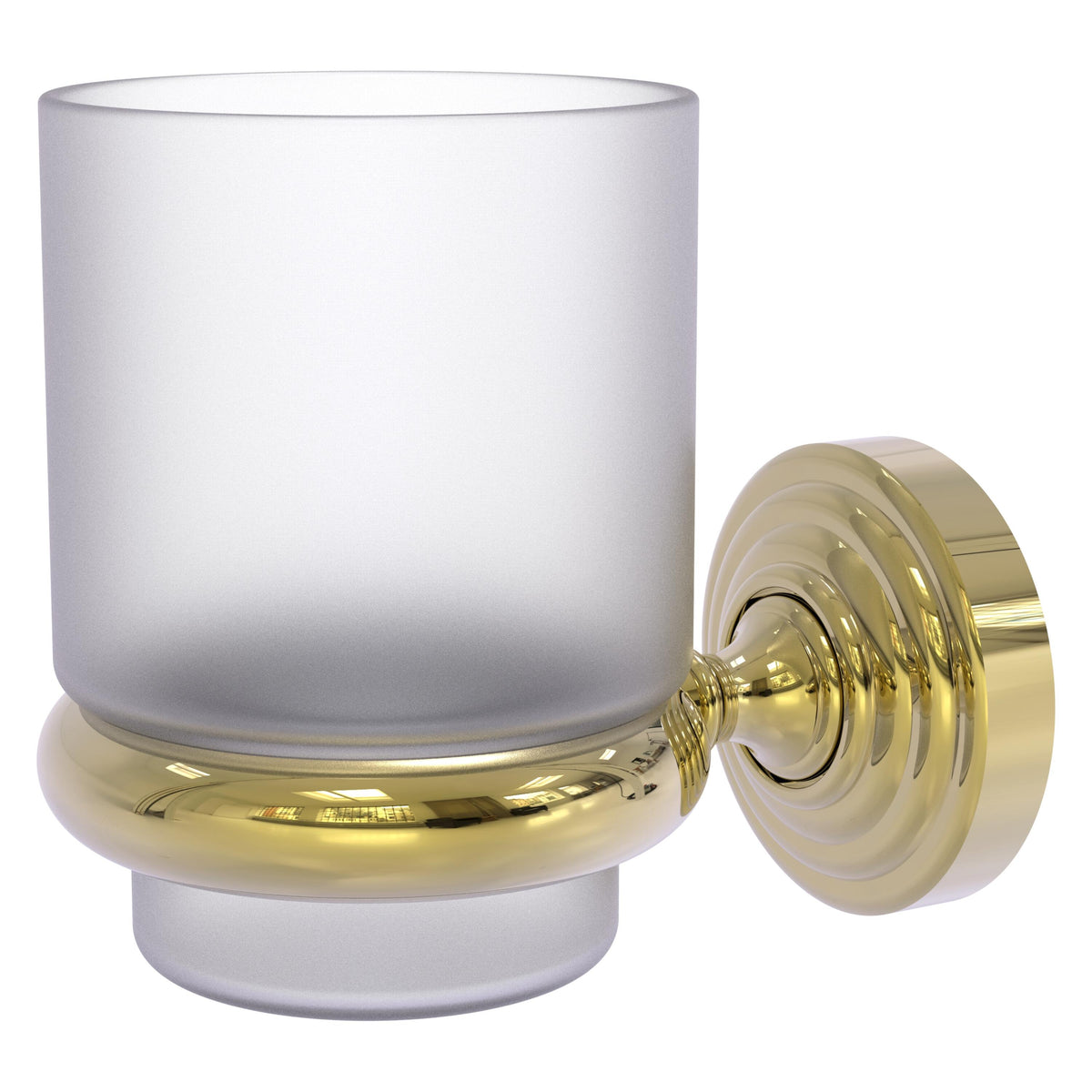 Allied Brass WP-66-UNL Waverly Place Unlacquered Brass Wall-Mounted Tumbler Holder