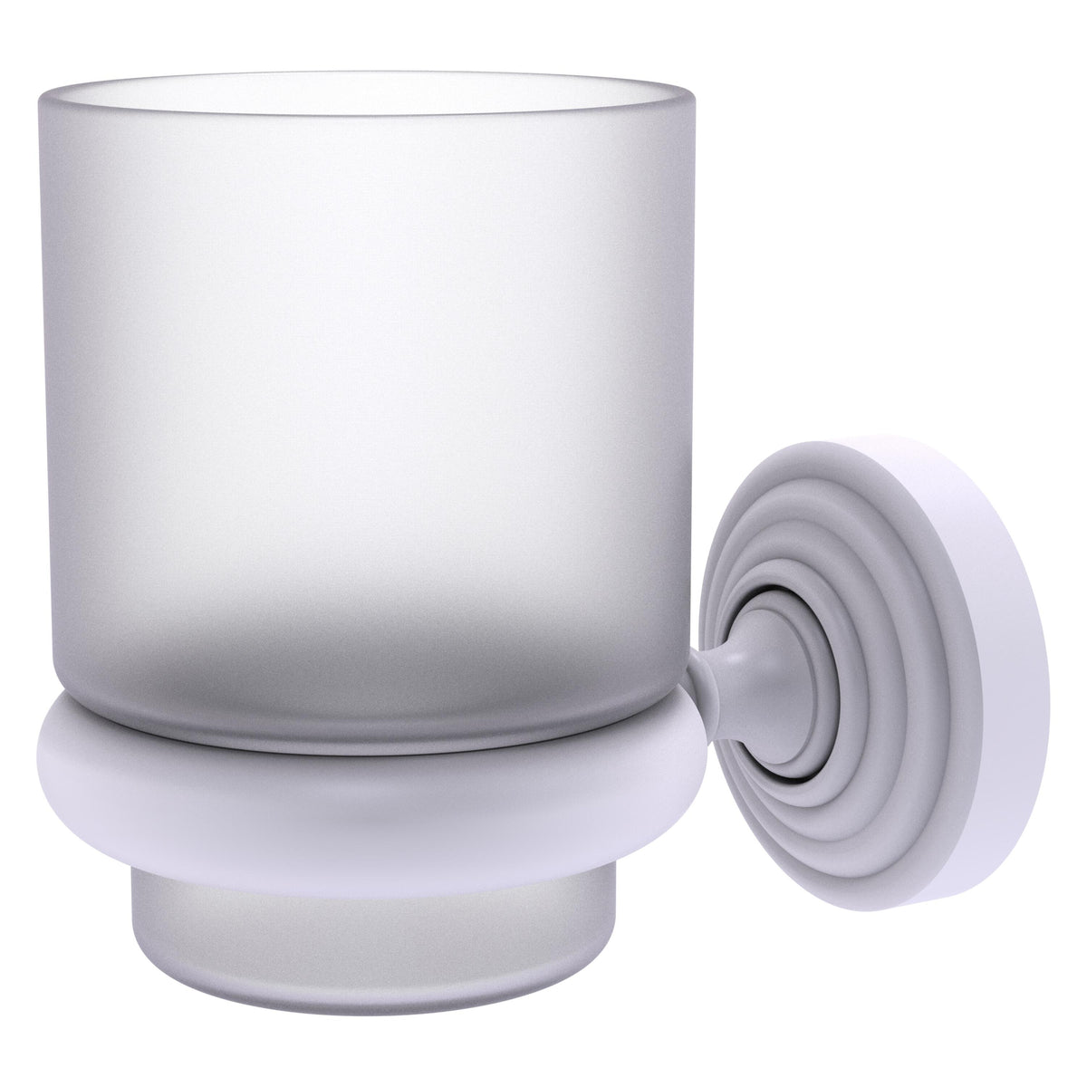 Allied Brass WP-66-WHM Waverly Place Matte White Wall-Mounted Tumbler Holder