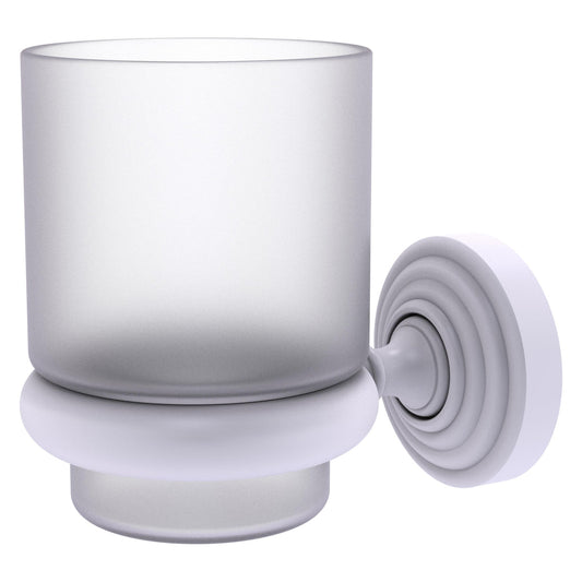 Allied Brass WP-66-WHM Waverly Place Matte White Wall-Mounted Tumbler Holder