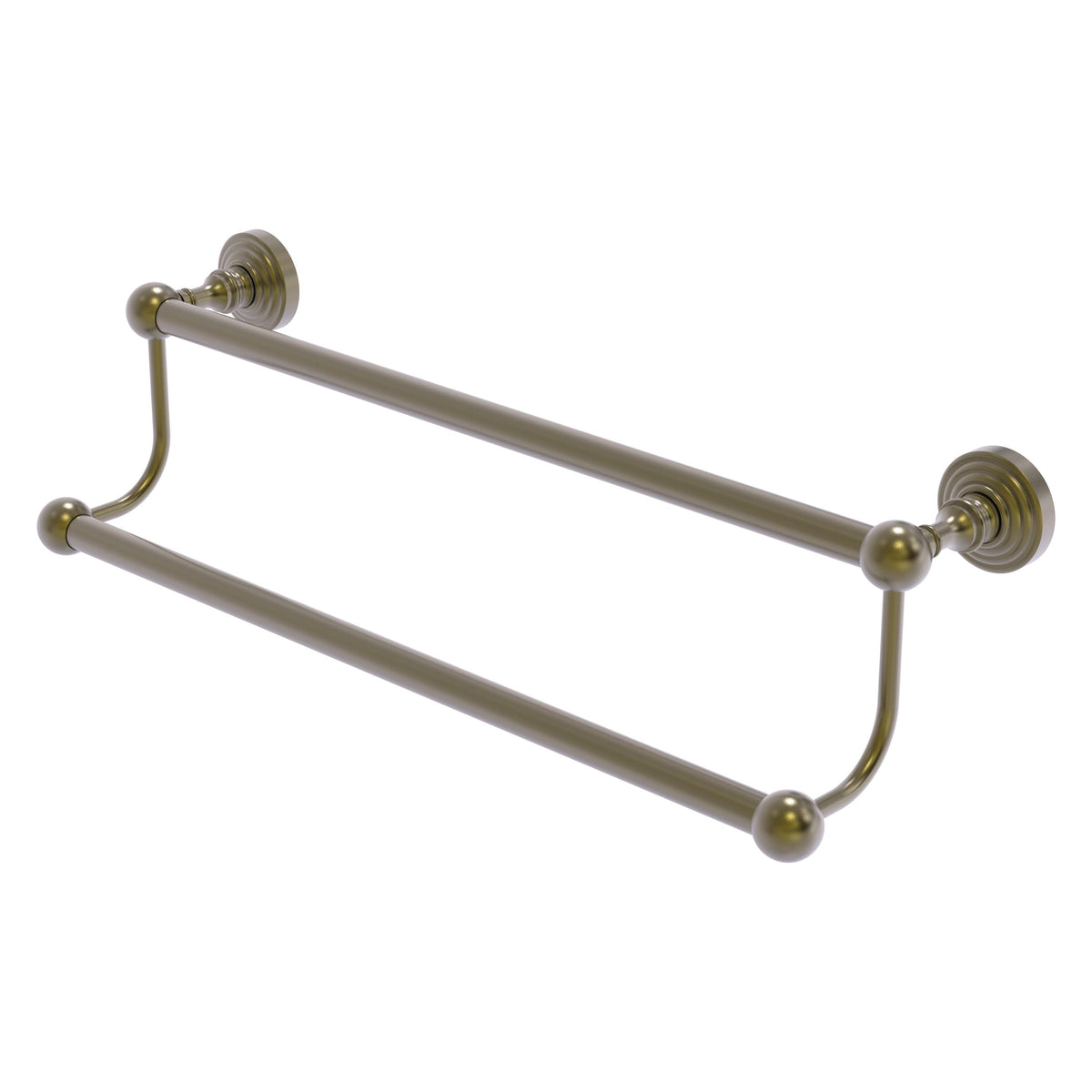 Allied Brass WP-72/24-ABR Waverly Place 24" Antique Brass Double Towel Bar