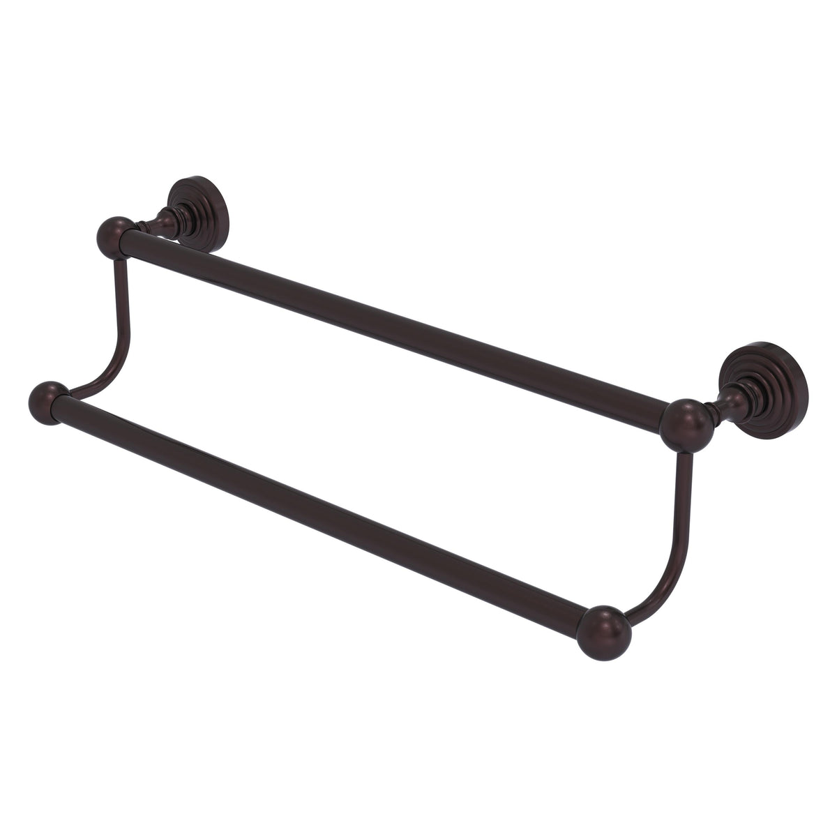 Allied Brass WP-72/24-ABZ Waverly Place 24" Antique Bronze Double Towel Bar