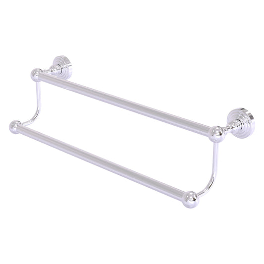 Allied Brass WP-72/24-SCH Waverly Place 24" Satin Chrome Double Towel Bar