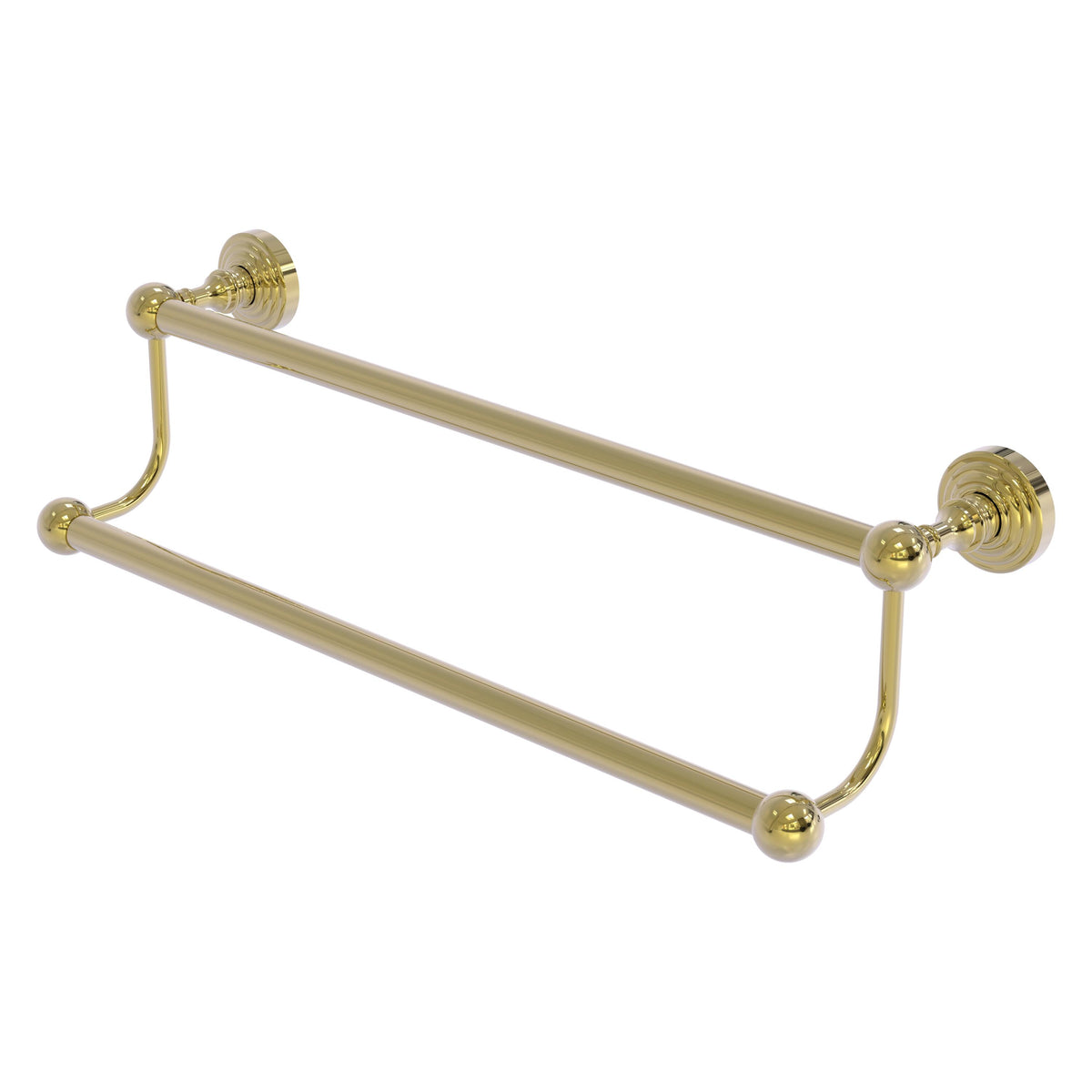 Allied Brass WP-72/24-UNL Waverly Place 24" Unlacquered Brass Double Towel Bar