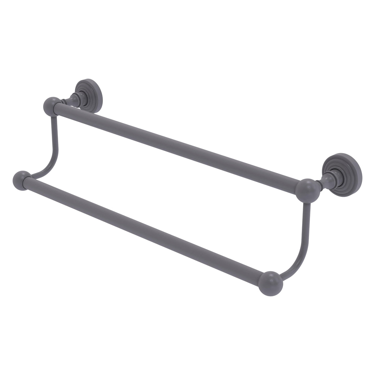 Allied Brass WP-72/30-GYM Waverly Place 30" Matte Gray Double Towel Bar
