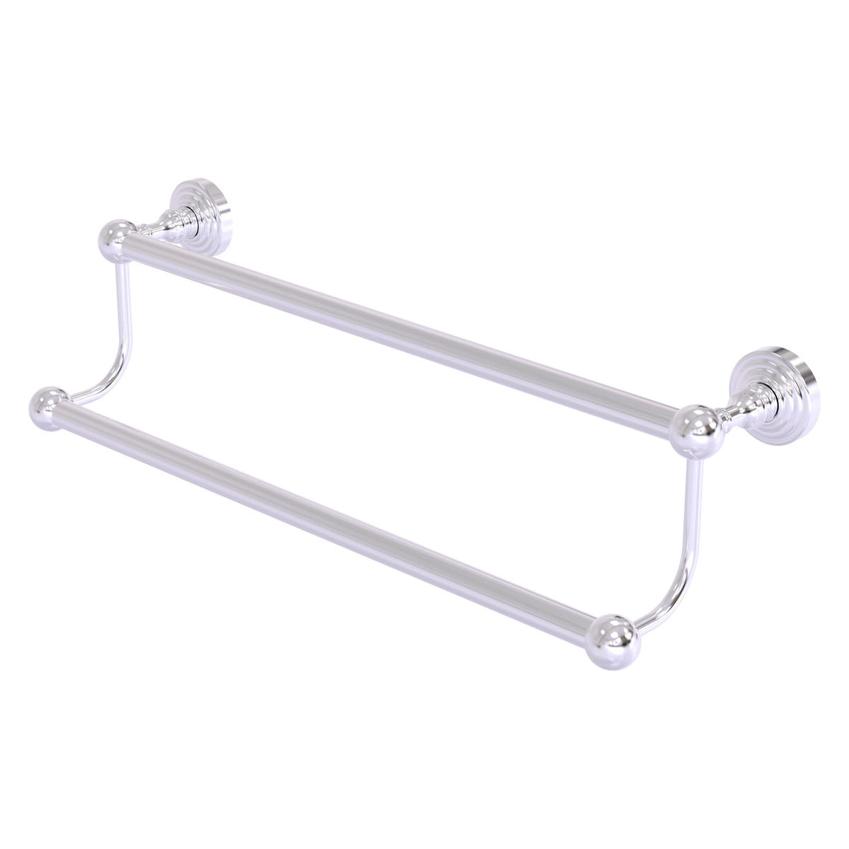 Allied Brass WP-72/30-SCH Waverly Place 30" Satin Chrome Double Towel Bar