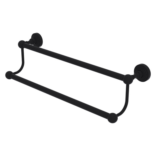 Allied Brass WP-72/36-BKM Waverly Place 36" Matte Black Double Towel Bar
