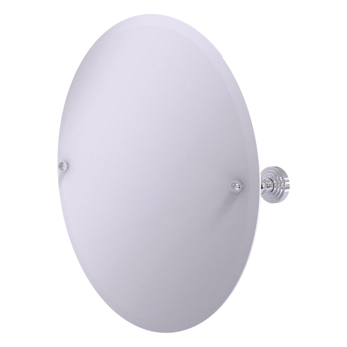 Allied Brass WP-90-PC Waverly Place Polished Chrome Frameless Round Tilt Wall Mirror