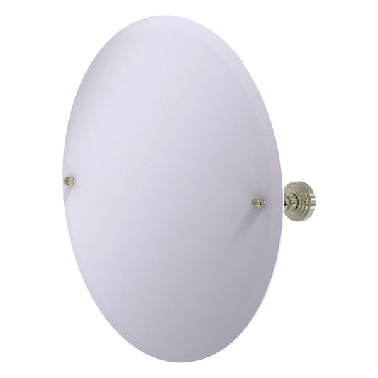 Allied Brass WP-90-PNI Waverly Place Polished Nickel Frameless Round Tilt Wall Mirror