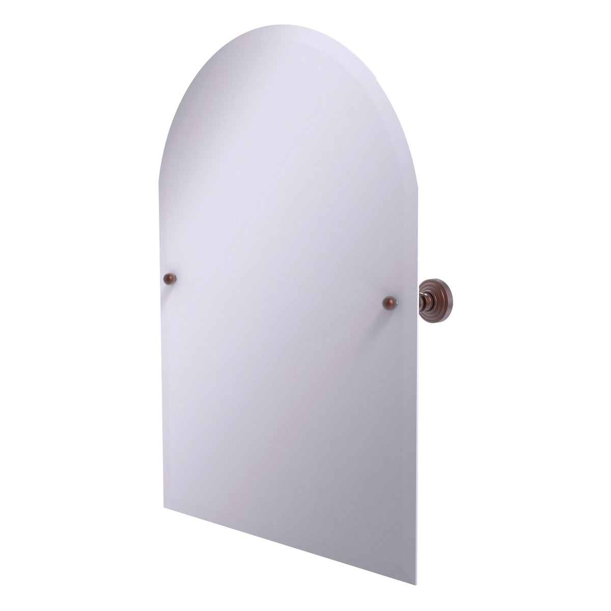 Allied Brass WP-94-CA Waverly Place Antique Copper Frameless Arched Top Tilt Wall Mirror