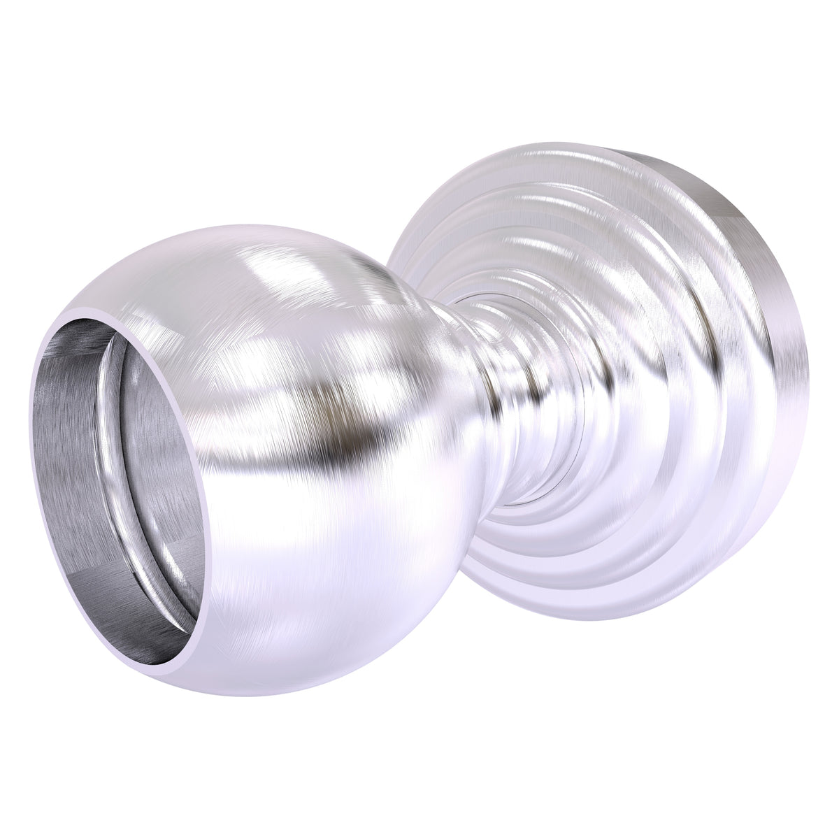 Allied Brass WP-99-SCH Waverly Place Satin Chrome Shower Curtain Rod Brackets