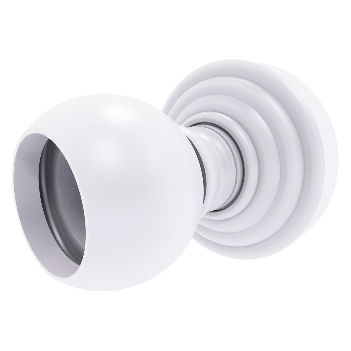 Allied Brass WP-99-WHM Waverly Place Matte White Shower Curtain Rod Brackets