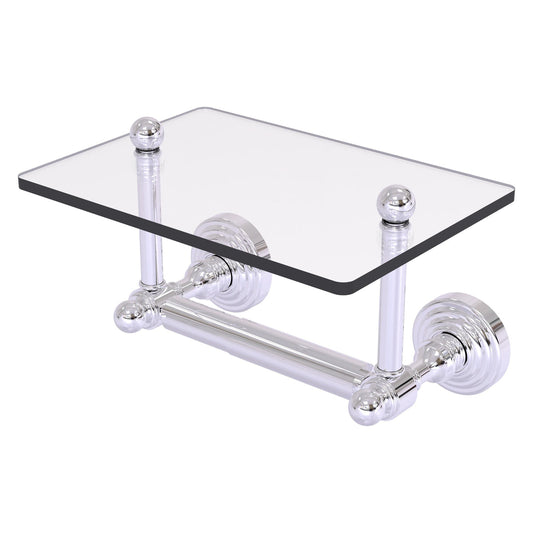 Allied Brass WP-GLT-24-PC Waverly Place 2-Post Polished Chrome Toilet Tissue Holder