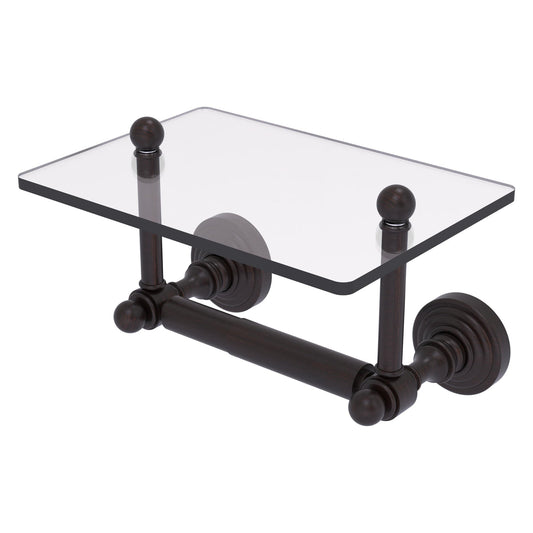 Allied Brass WP-GLT-24-VB Waverly Place 2-Post Venetian Bronze Toilet Tissue Holder