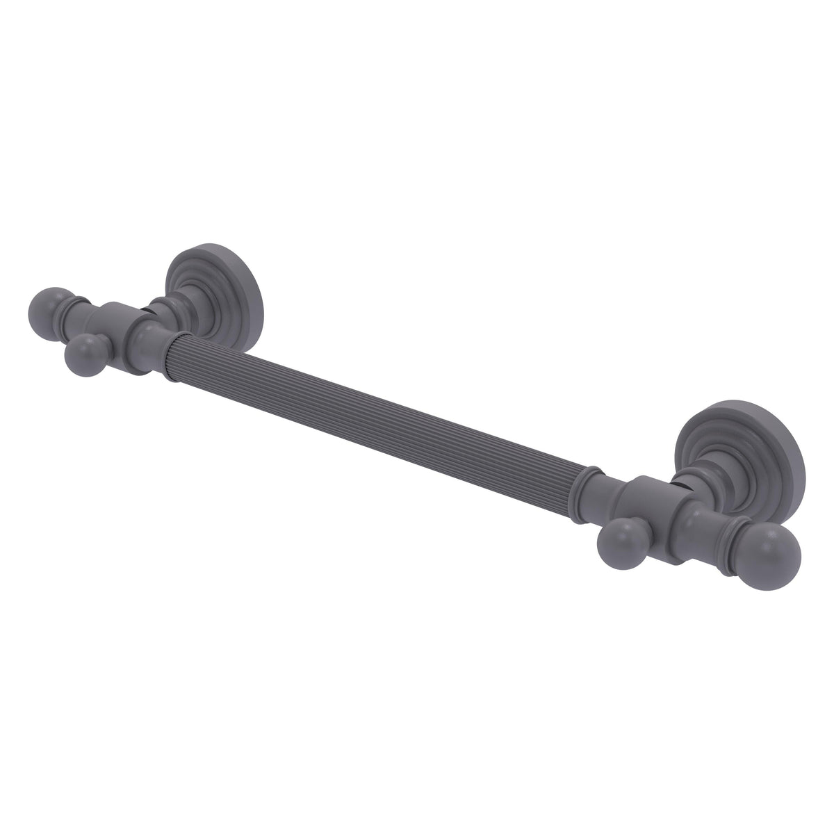Allied Brass WP-GRR-32-GYM Waverly Place 32" Matte Gray Reeded Grab Bar