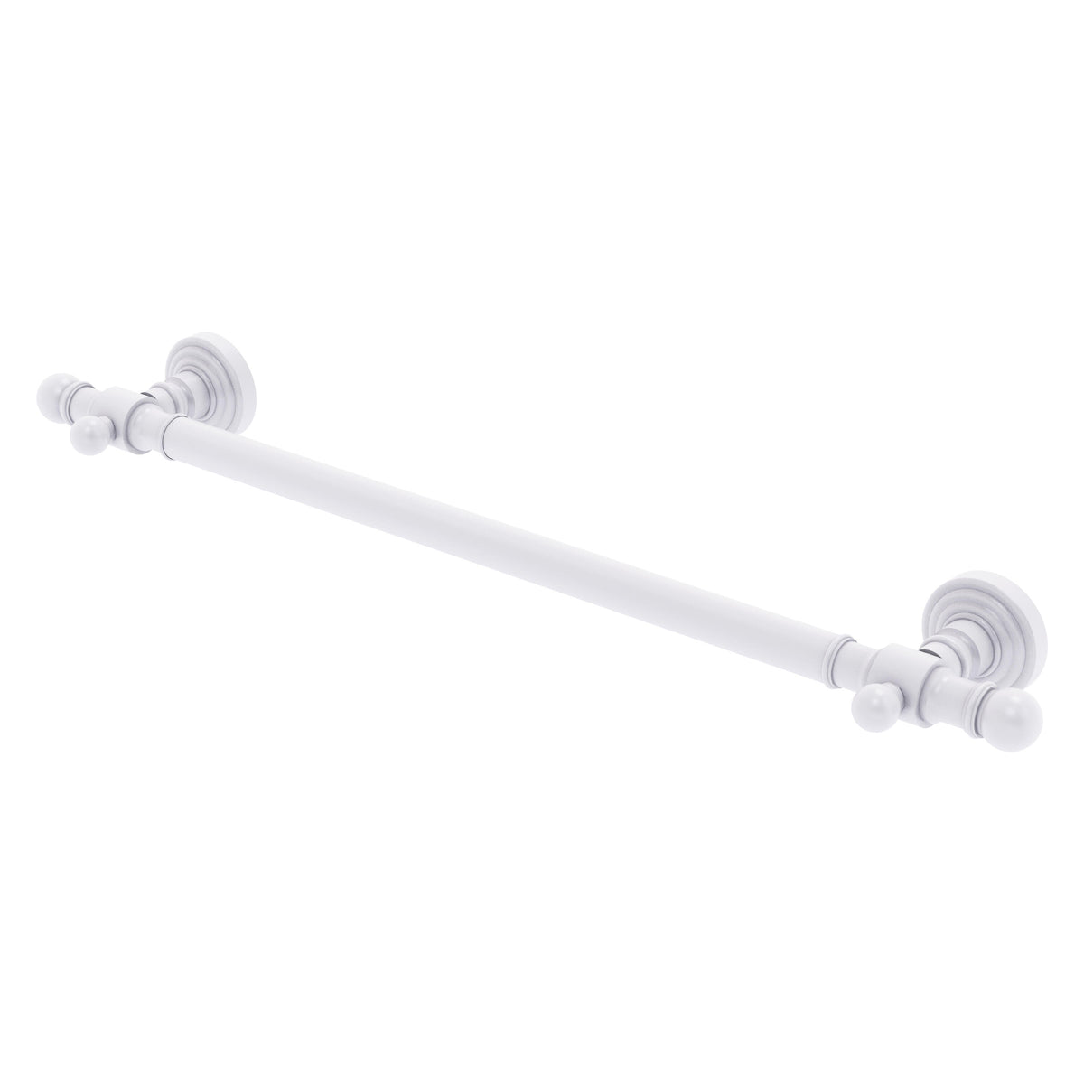 Allied Brass WP-GRS-24-WHM Waverly Place 24" Matte White Smooth Grab Bar