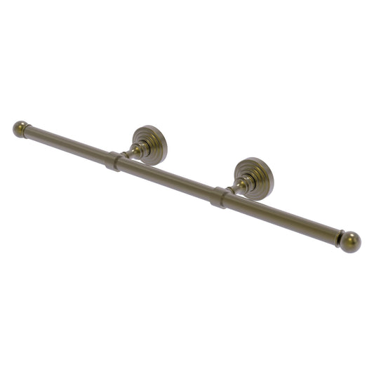 Allied Brass WP-GT-3-ABR Waverly Place Antique Brass Wall-Mounted Horizontal Guest Towel Holder