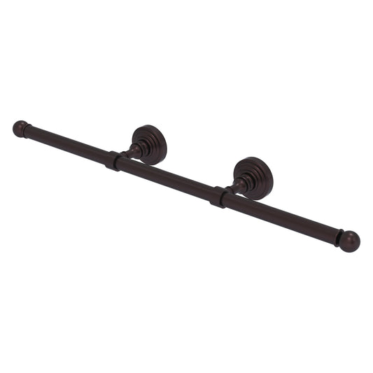 Allied Brass WP-GT-3-ABZ Waverly Place Antique Bronze Wall-Mounted Horizontal Guest Towel Holder
