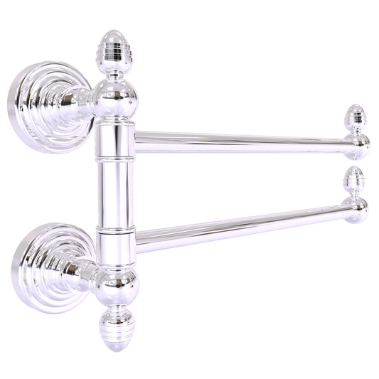 Allied Brass WP-GTB-2-PC Waverly Place 2-Swing Arm Polished Chrome Towel Rail