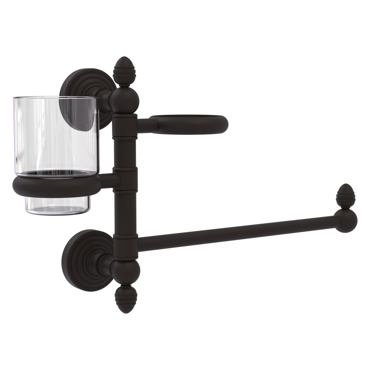 Allied Brass WP-GTBD-1-ORB Waverly Place Oil Rubbed Bronze Hair Dryer Holder and Organizer