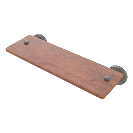 Allied Brass WS-1-16-IRW-GYM Washington Square 16" Matte Gray Solid Ironwood Shelf
