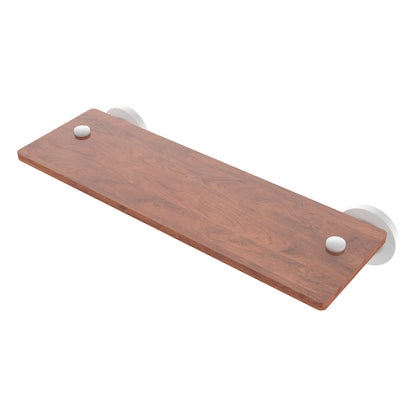 Allied Brass WS-1-16-IRW-WHM Washington Square 16" Matte White Solid Ironwood Shelf