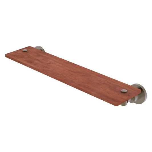 Allied Brass WS-1-22-IRW-ABR Washington Square 22" Antique Brass Solid Ironwood Shelf