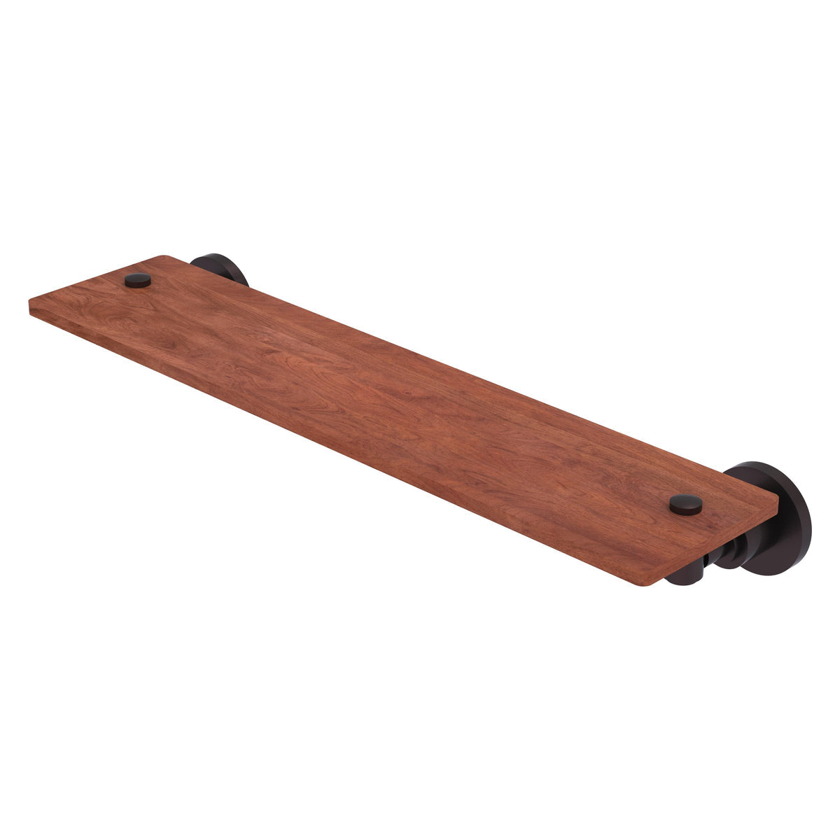 Allied Brass WS-1-22-IRW-ABZ Washington Square 22" Antique Bronze Solid Ironwood Shelf