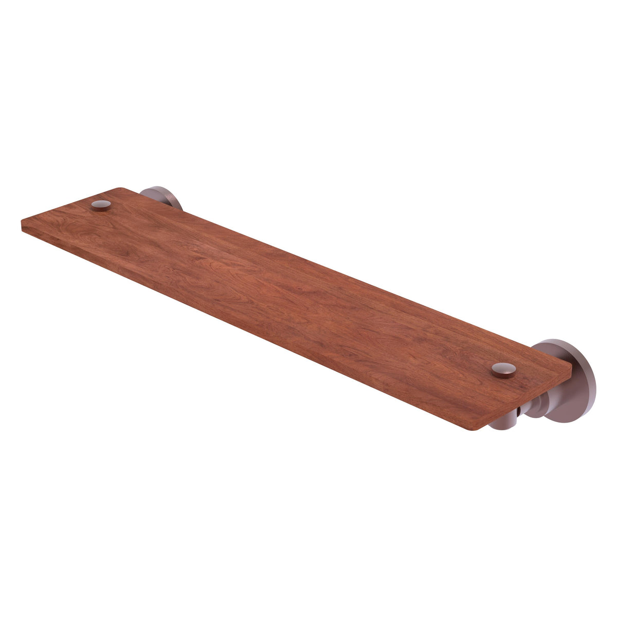 Allied Brass WS-1-22-IRW-CA Washington Square 22" Antique Copper Solid Ironwood Shelf