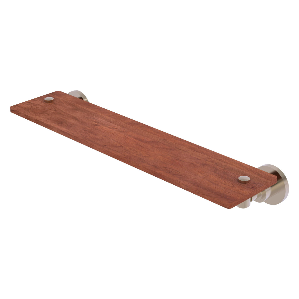 Allied Brass WS-1-22-IRW-PEW Washington Square 22" Antique Pewter Solid Ironwood Shelf