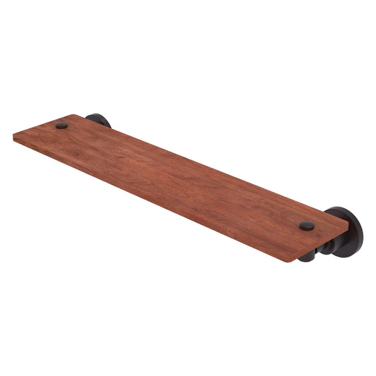 Allied Brass WS-1-22-IRW-VB Washington Square 22" Venetian Bronze Solid Ironwood Shelf