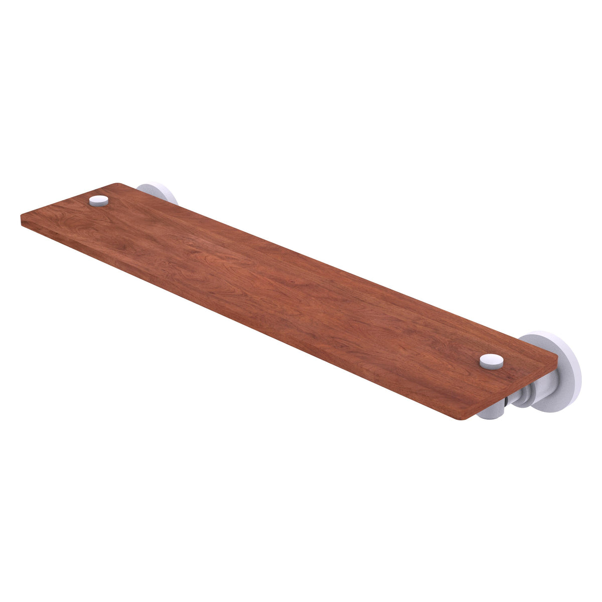 Allied Brass WS-1-22-IRW-WHM Washington Square 22" Matte White Solid Ironwood Shelf